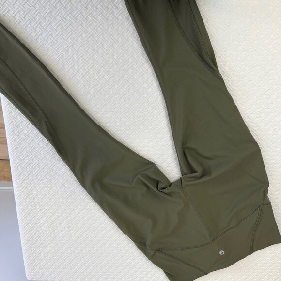 Lululemon Women’s Size 8 Olive Green High Rise Nulu Athleisure Leggings Ankle - Picture 8 of 12